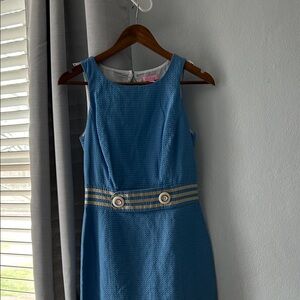 Lilly Pulitzer Textured Blue Dress